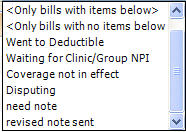 Billing Billing Case Misc Drop Down