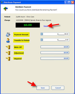 Post EOB Distribute Payment